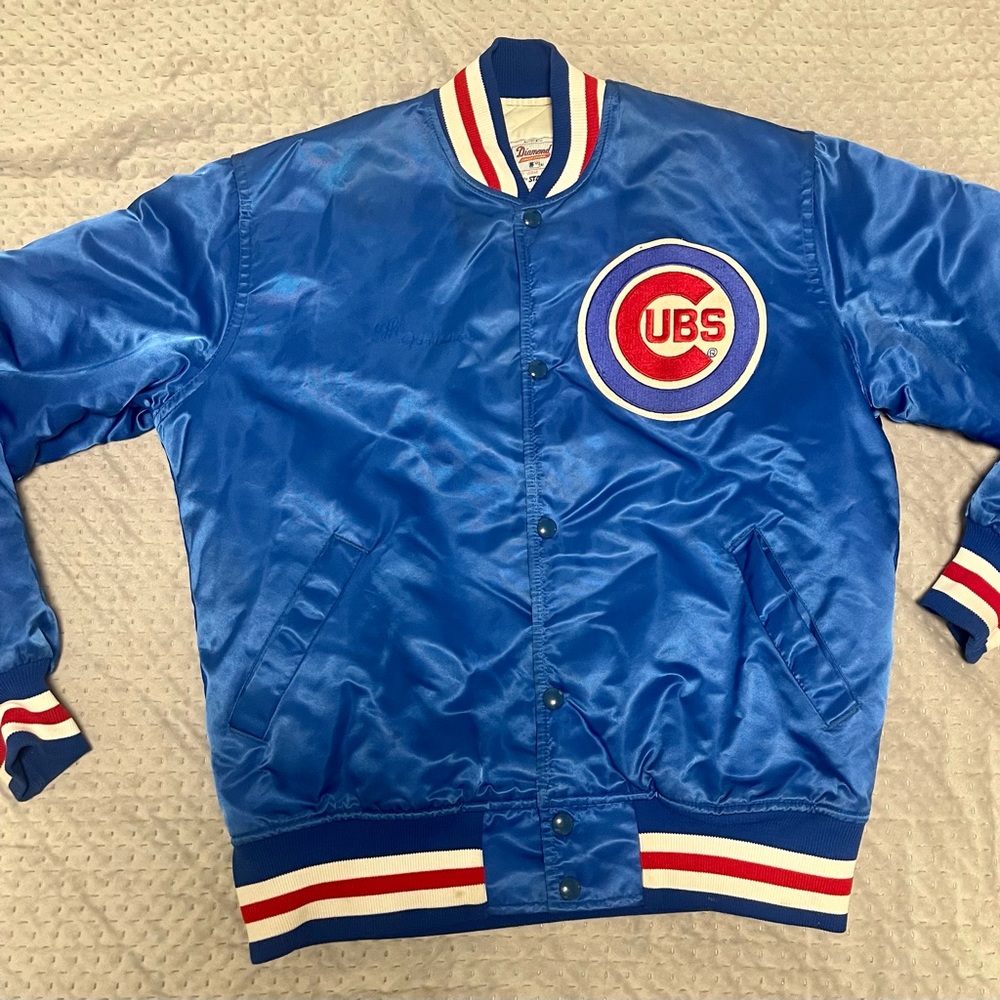 Vintage Chicago Cubs Starter Jacket Diamond Collection Authentic Mediu